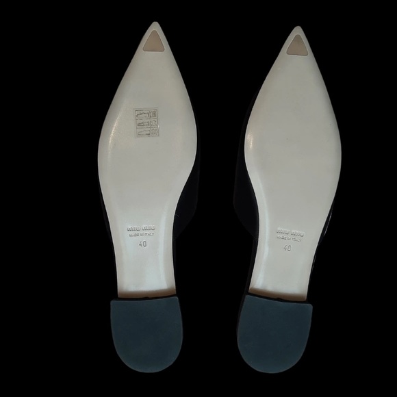 Miu Miu satin embellished mules - Picture 2 of 4